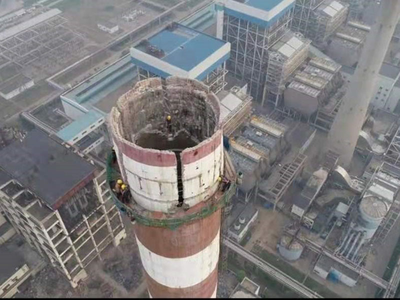 混凝土烟囱人工拆除