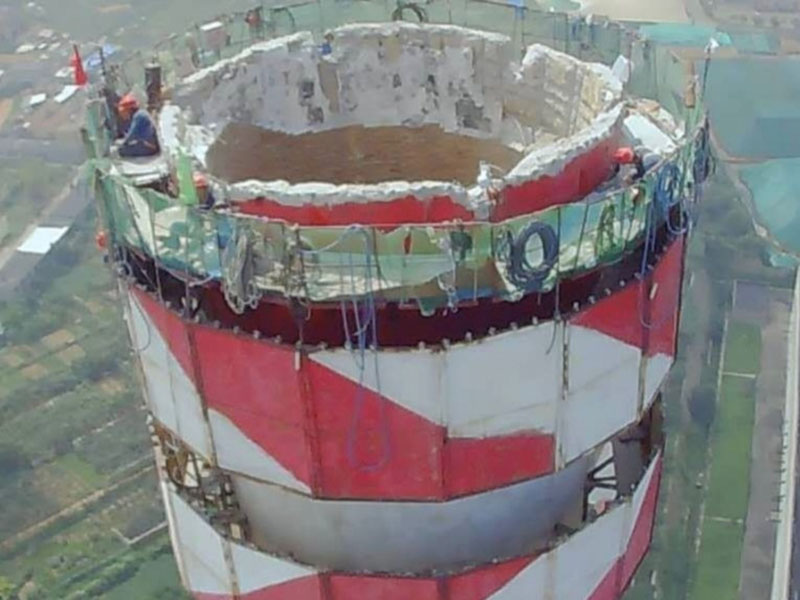 混凝土烟囱人工拆除