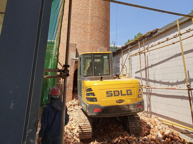 混凝土烟囱人工拆除