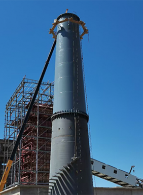 钢烟囱吊装