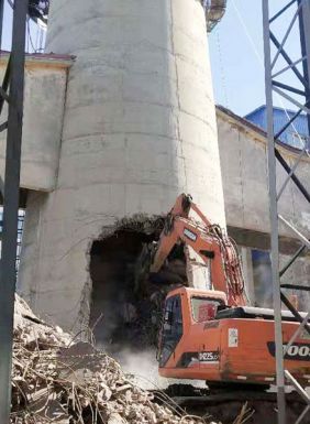 混凝土烟囱拆除